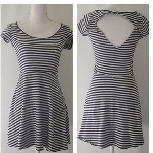 American Eagle Outfitters navy stripped dress